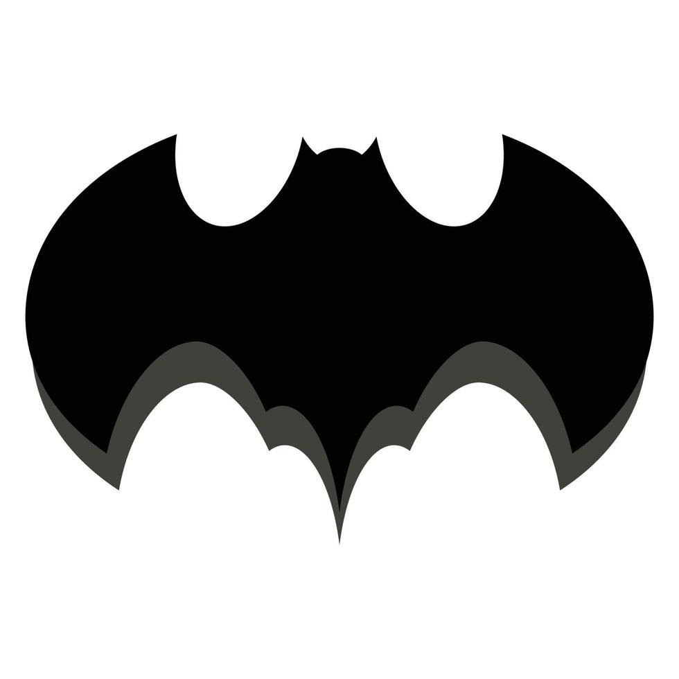 bat vector icon logo template