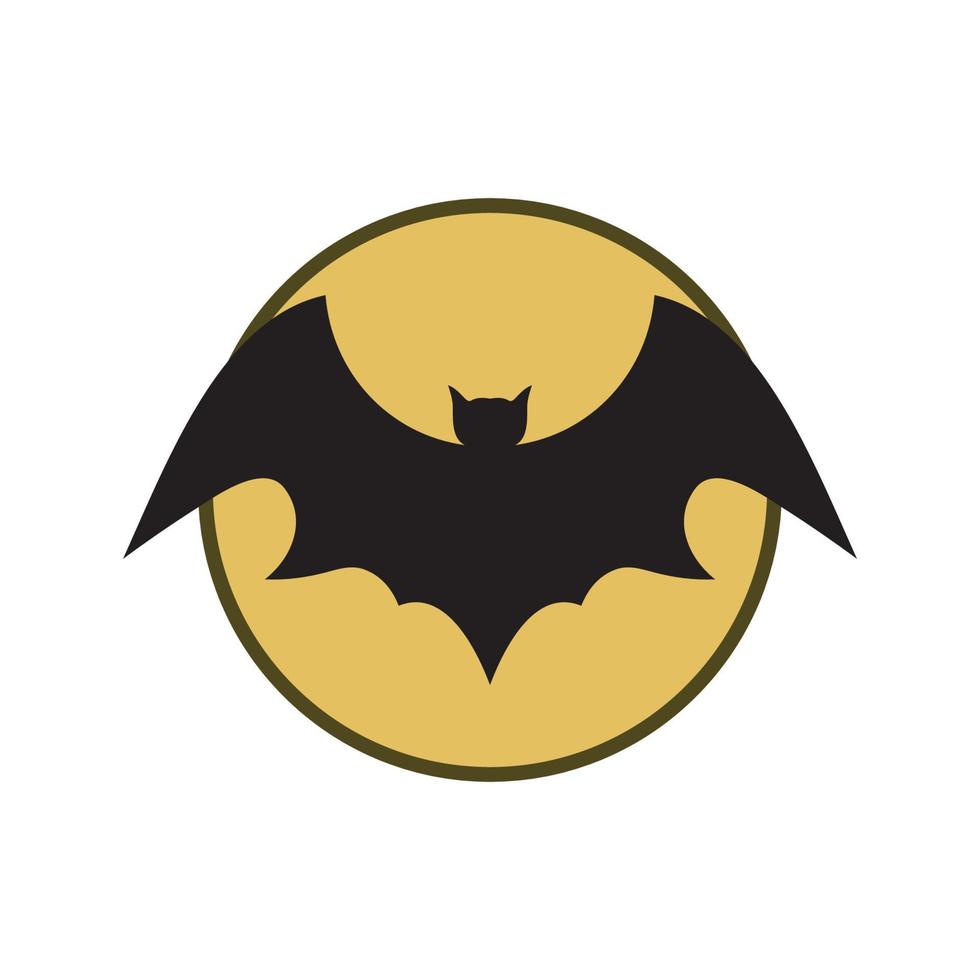 bat vector icon logo template