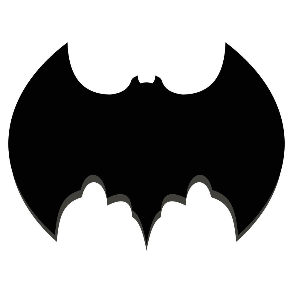 bat vector icon logo template