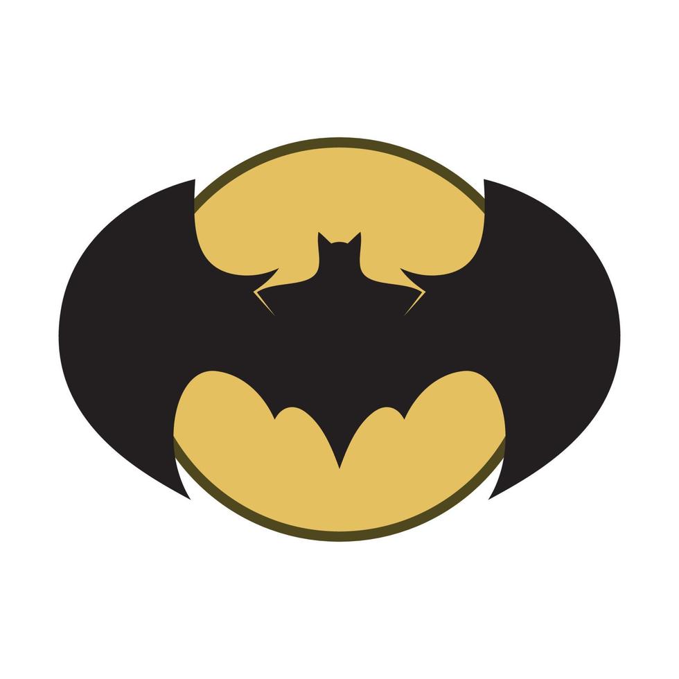 bat vector icon logo template