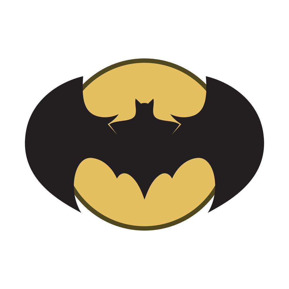 bat vector icon logo template