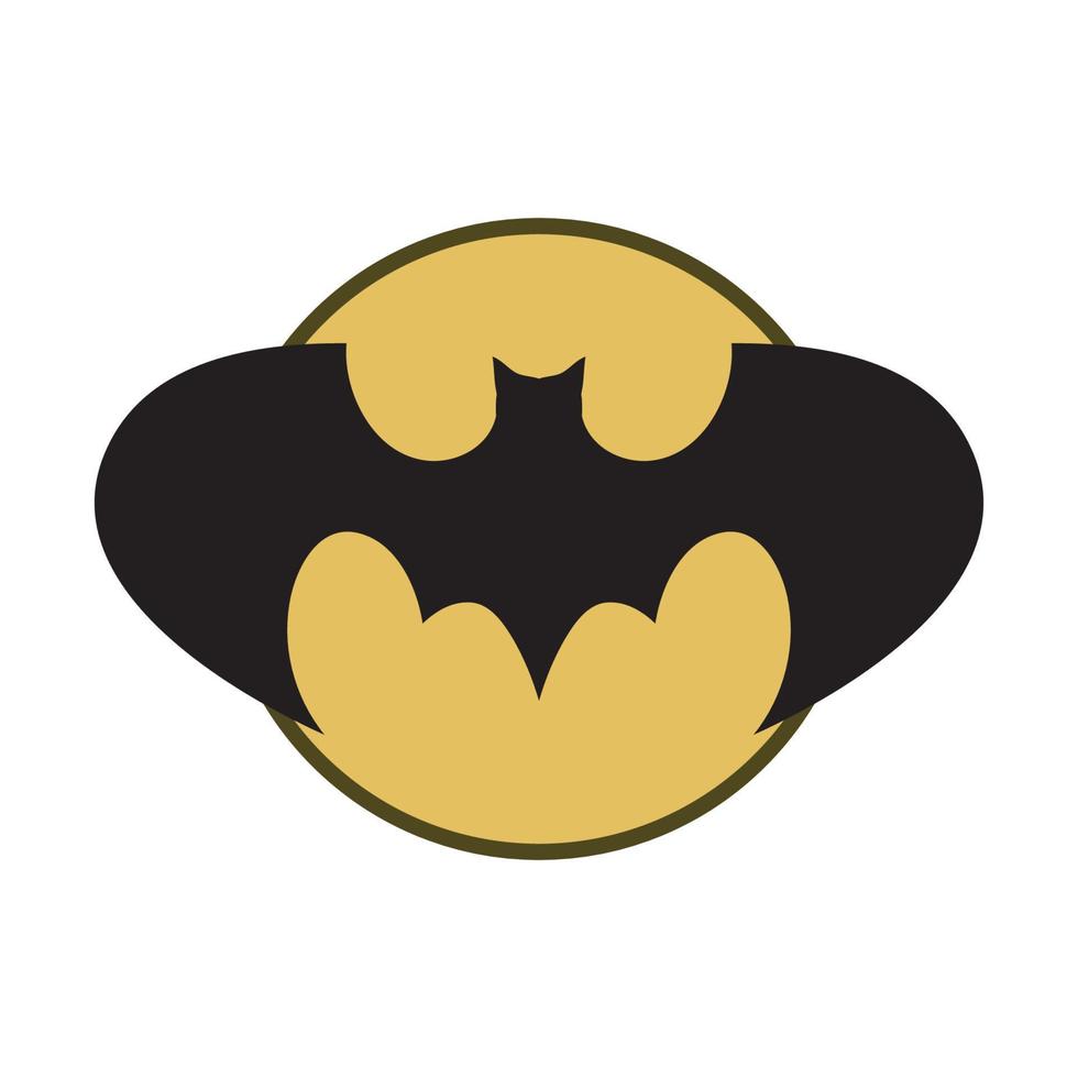bat vector icon logo template