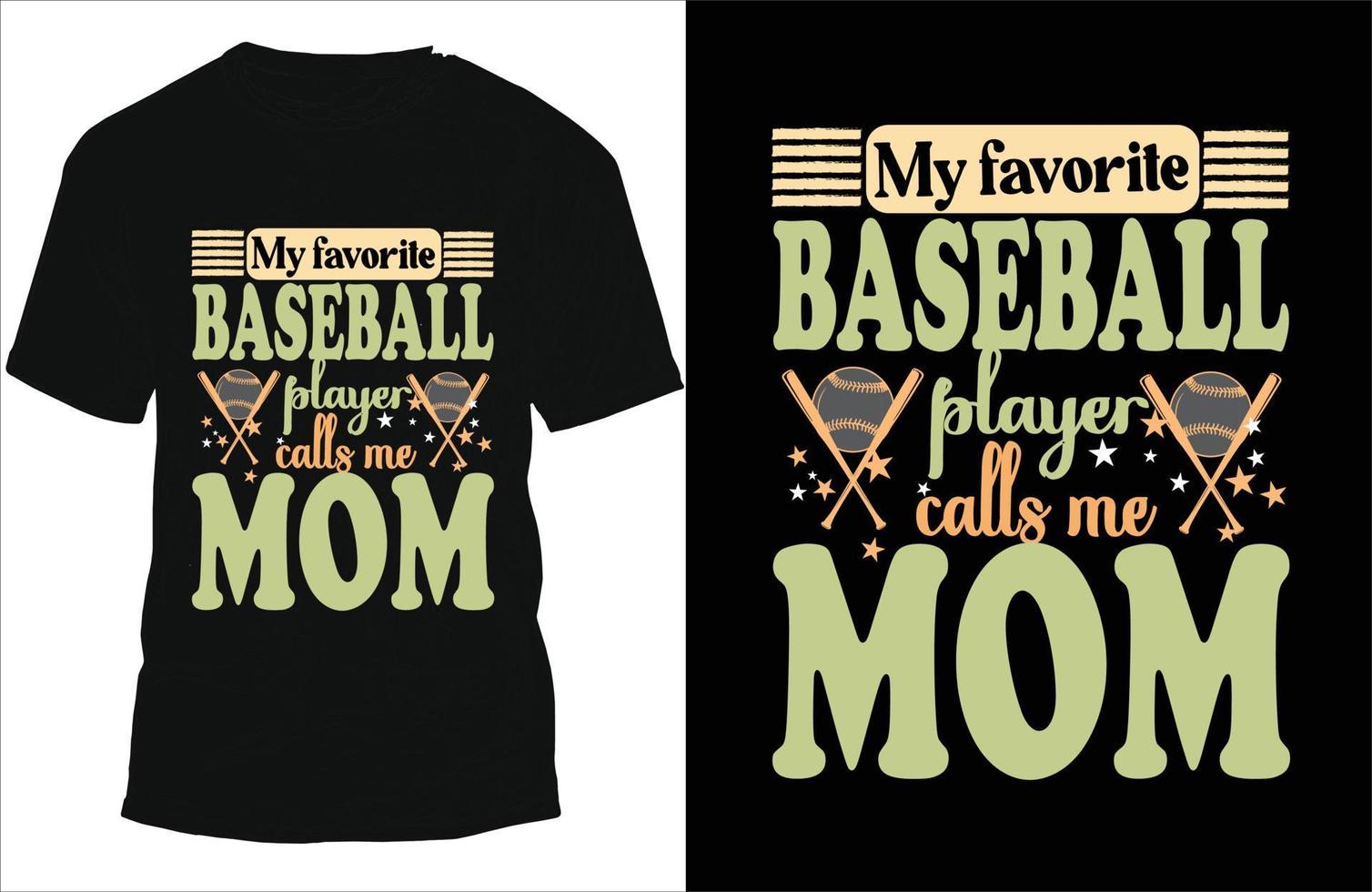 mi favorito béisbol jugador llamadas yo mamá camiseta vector diseño, béisbol t camisa diseño