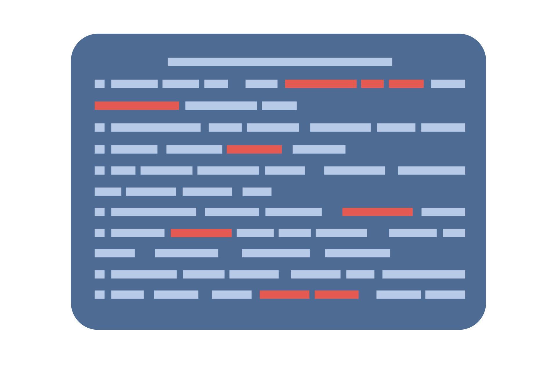 Programming and coding icon. Web development concept. Vector flat ...