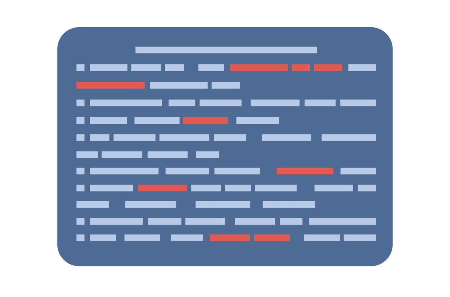 programación y codificación icono. web desarrollo concepto. vector plano ilustración