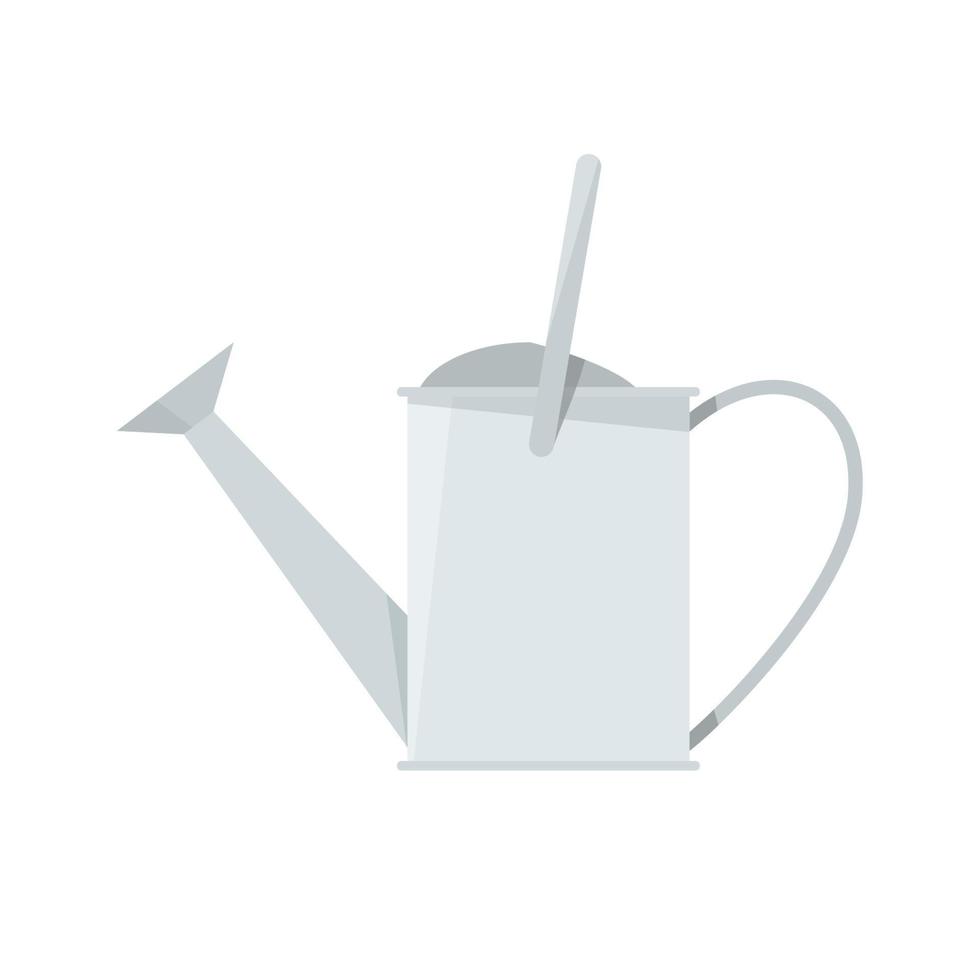 Metal gray large watering can vector