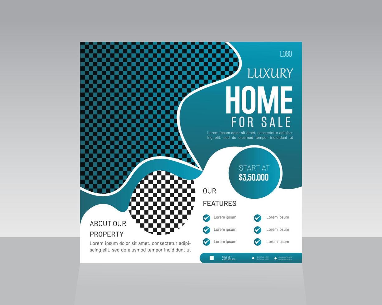 Trendy Social Media Post Template vector