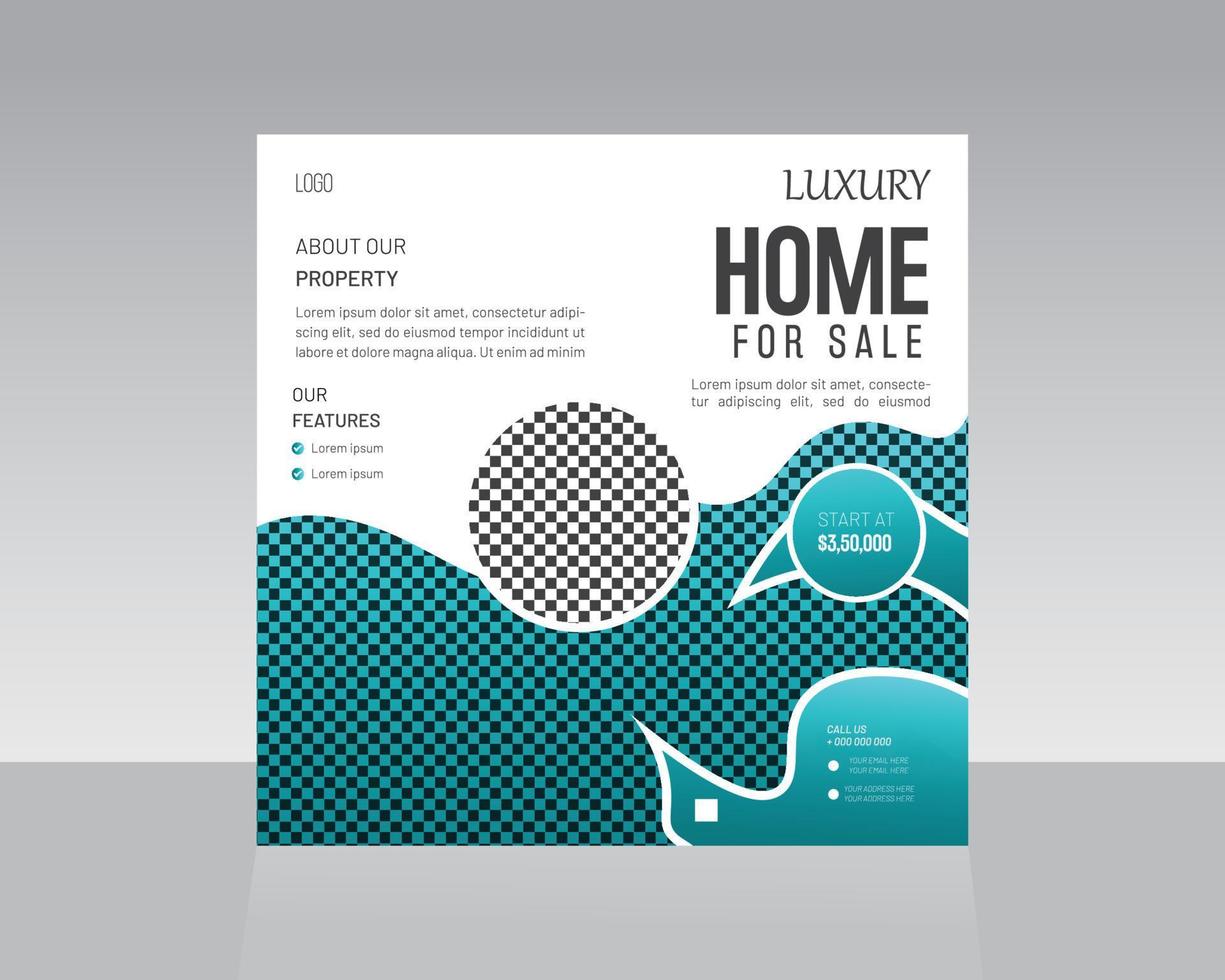 Trendy Social Media Post Template vector