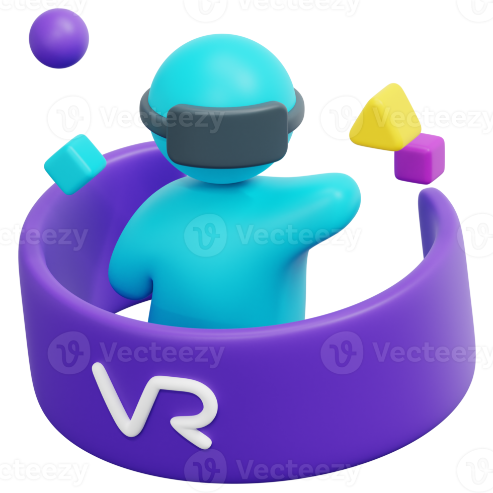 virtueel 3d geven icoon illustratie png