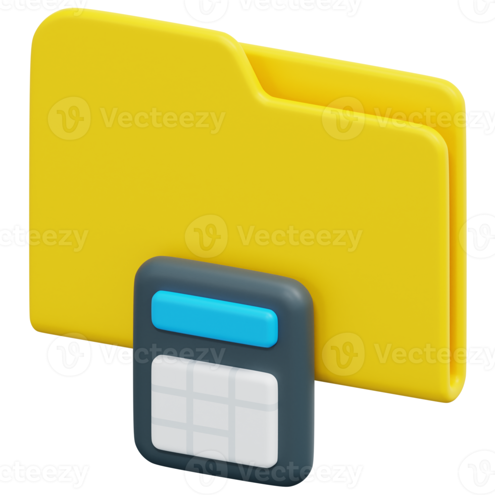 organize 3d render icon illustration png