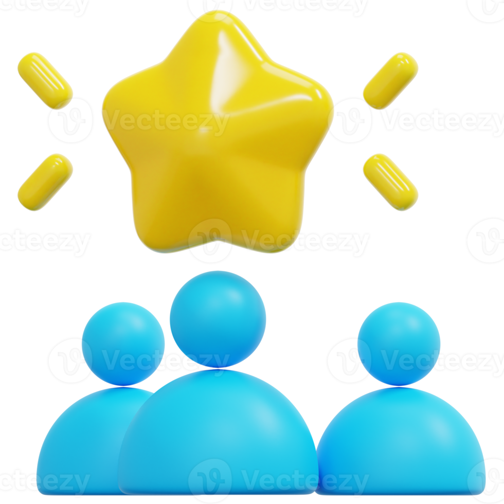 customer review 3d render icon illustration png