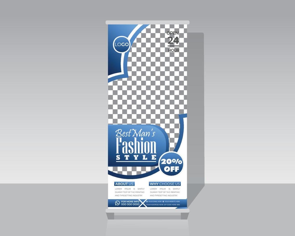 Shopping Roll Up Banner vector