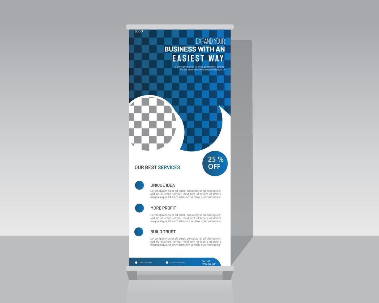 Shopping Roll Up Banner vector