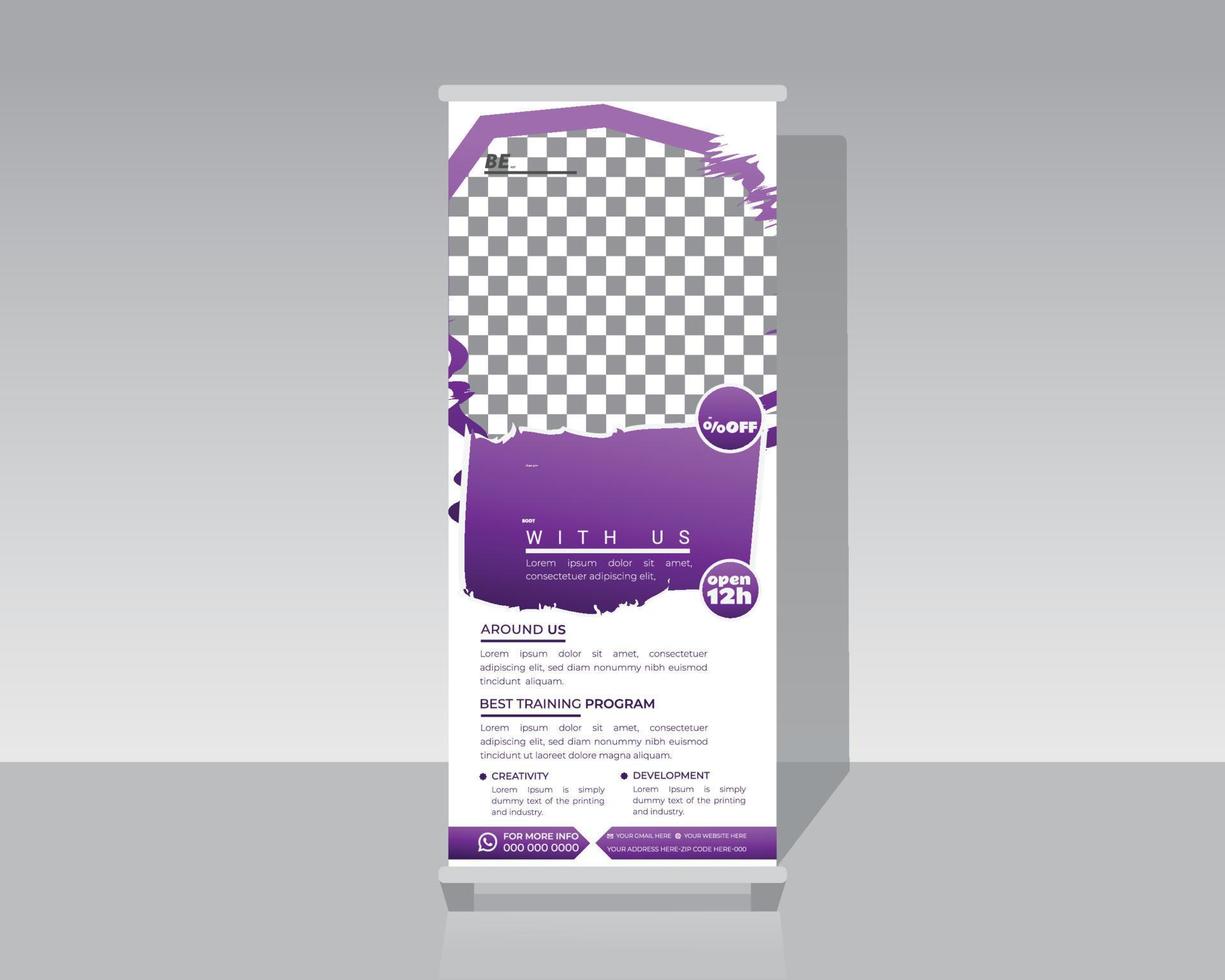 Shopping Roll Up Banner vector