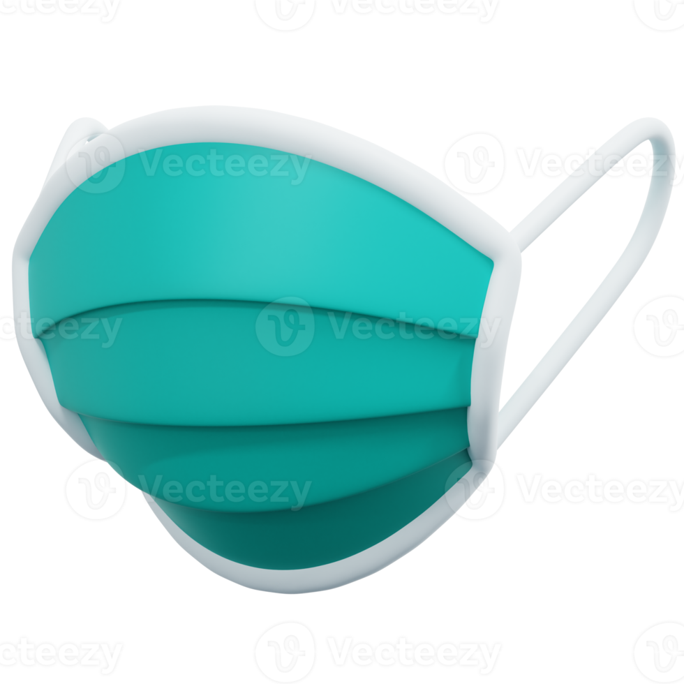 medical mask 3d render icon illustration png