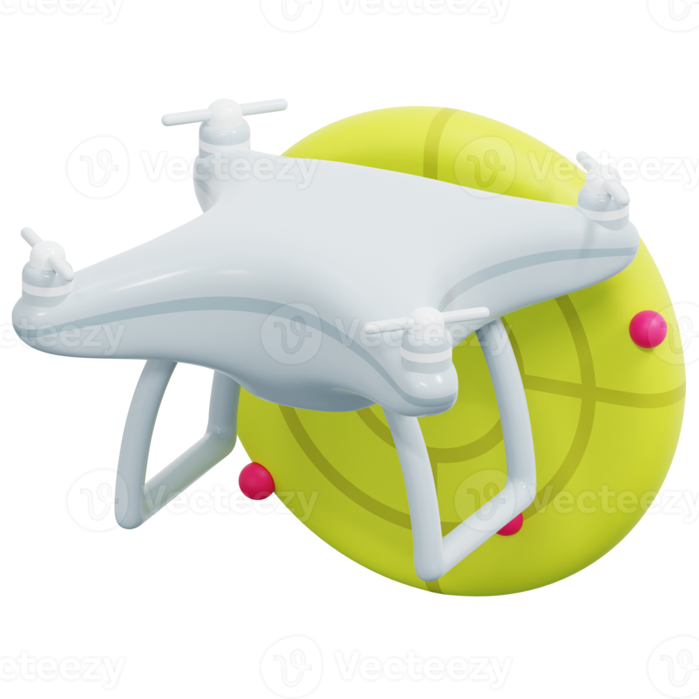 illustration de l'icône de rendu 3d radar png