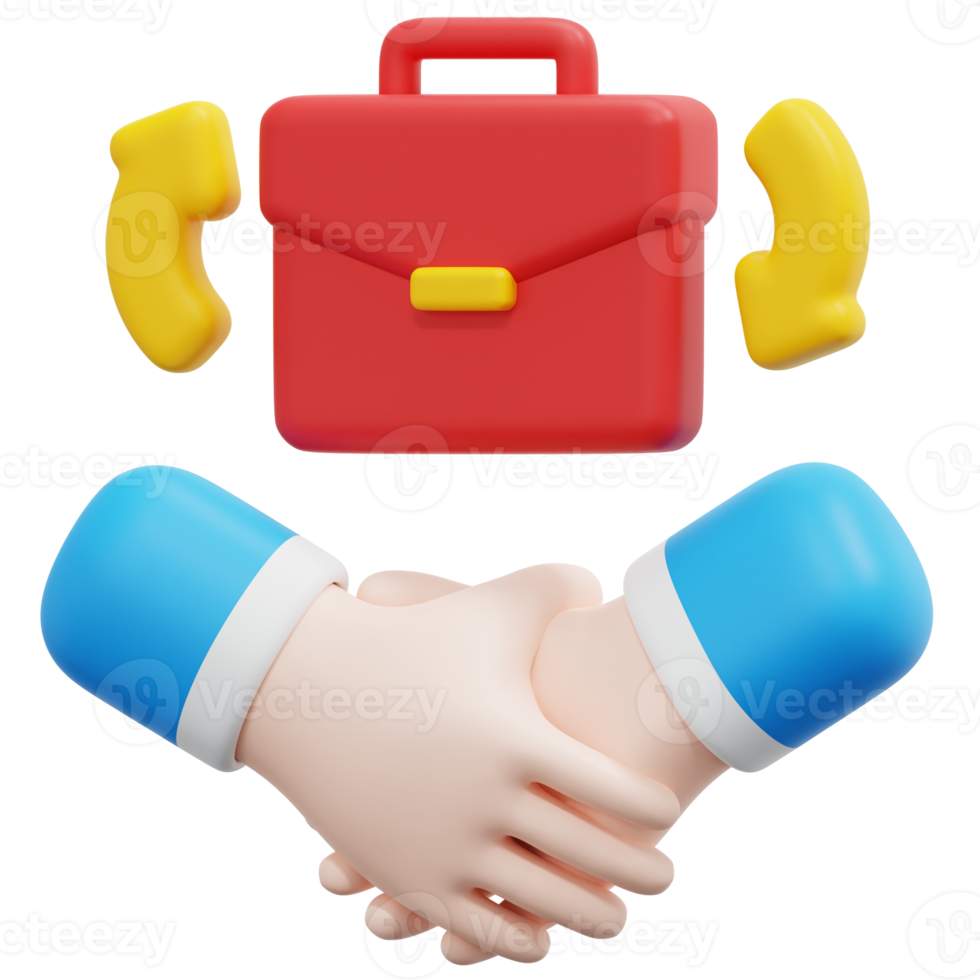 partnership 3d render icon illustration png