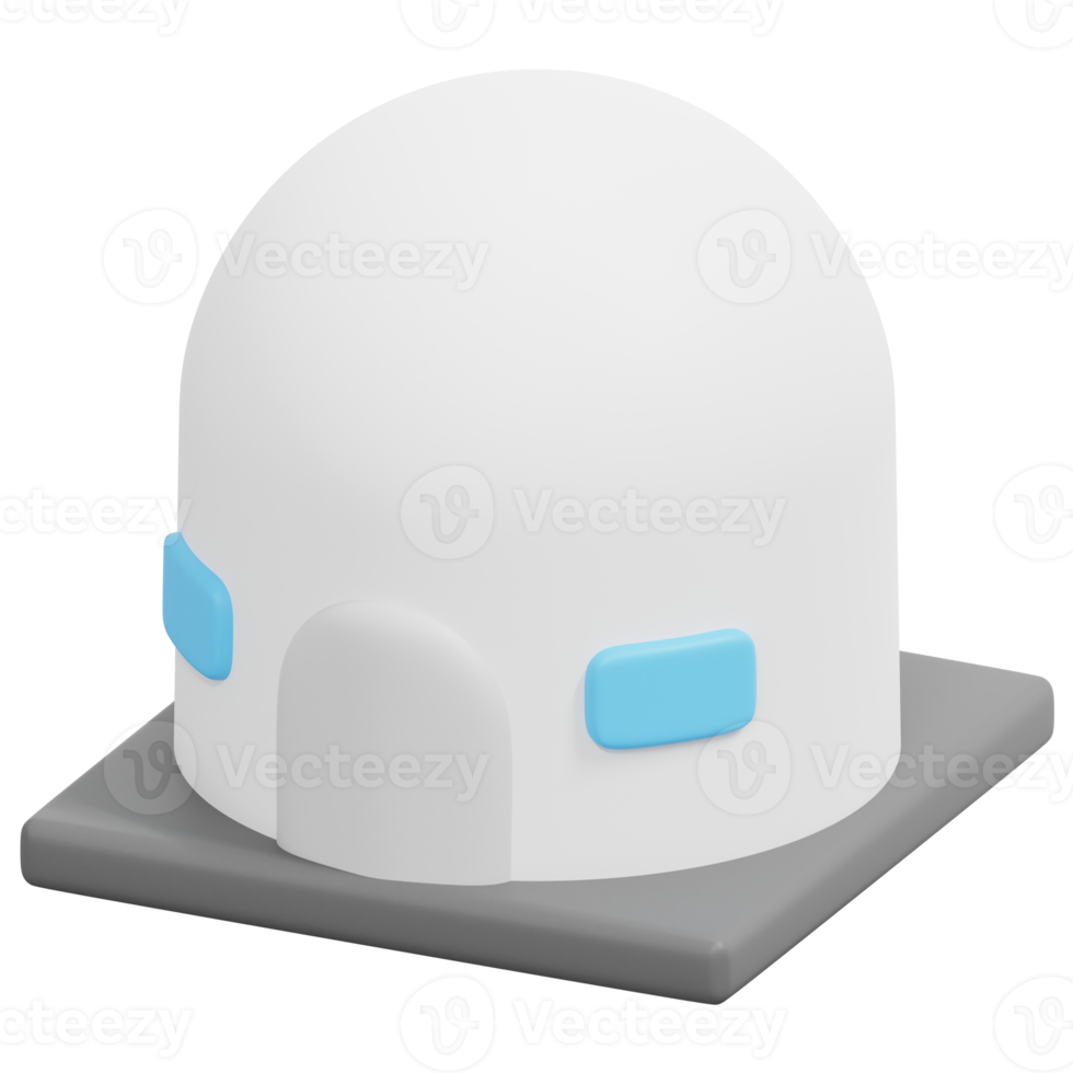 dome 3d render icon illustration png