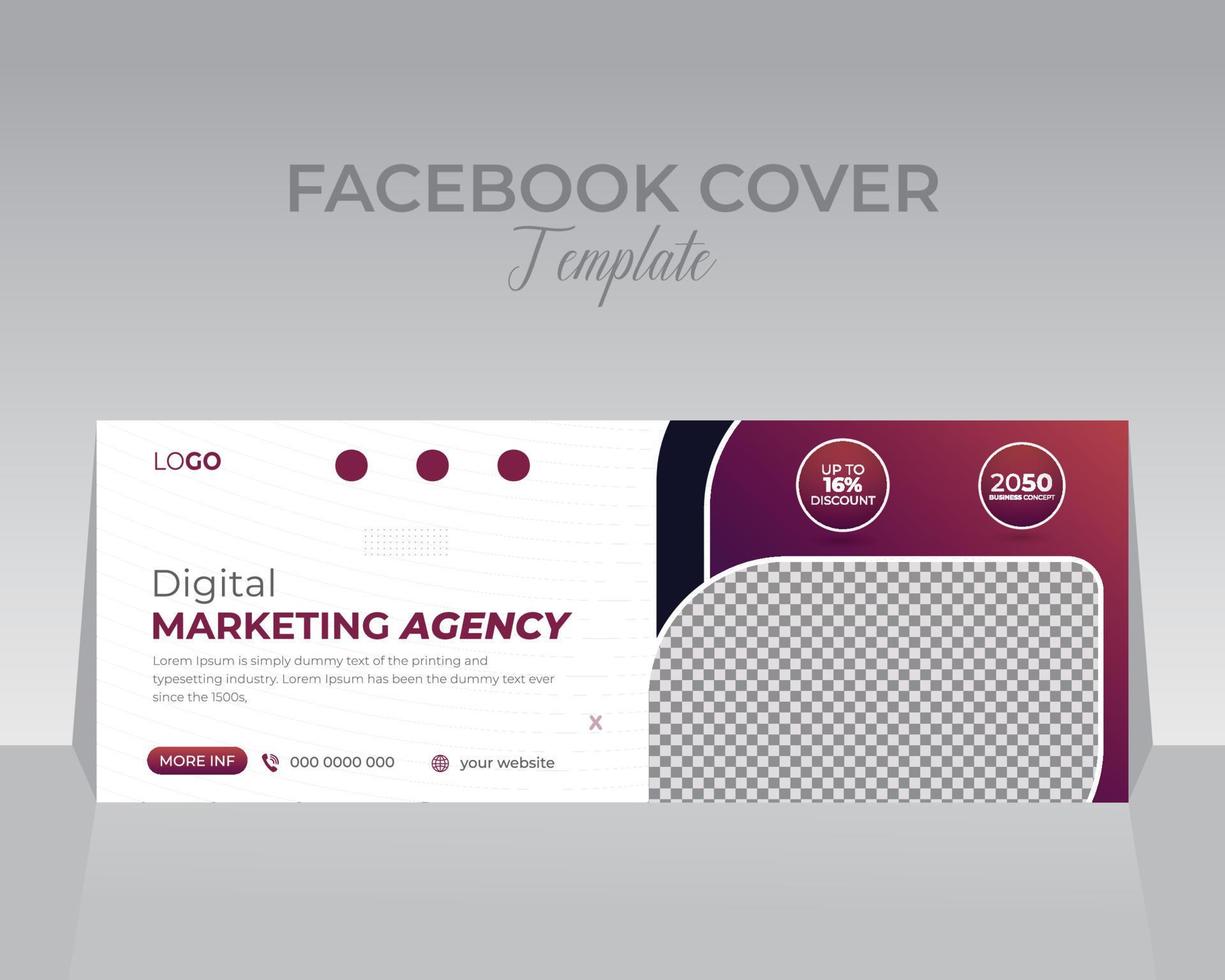 Creative Corporate Social Media Design Cover Template vector
