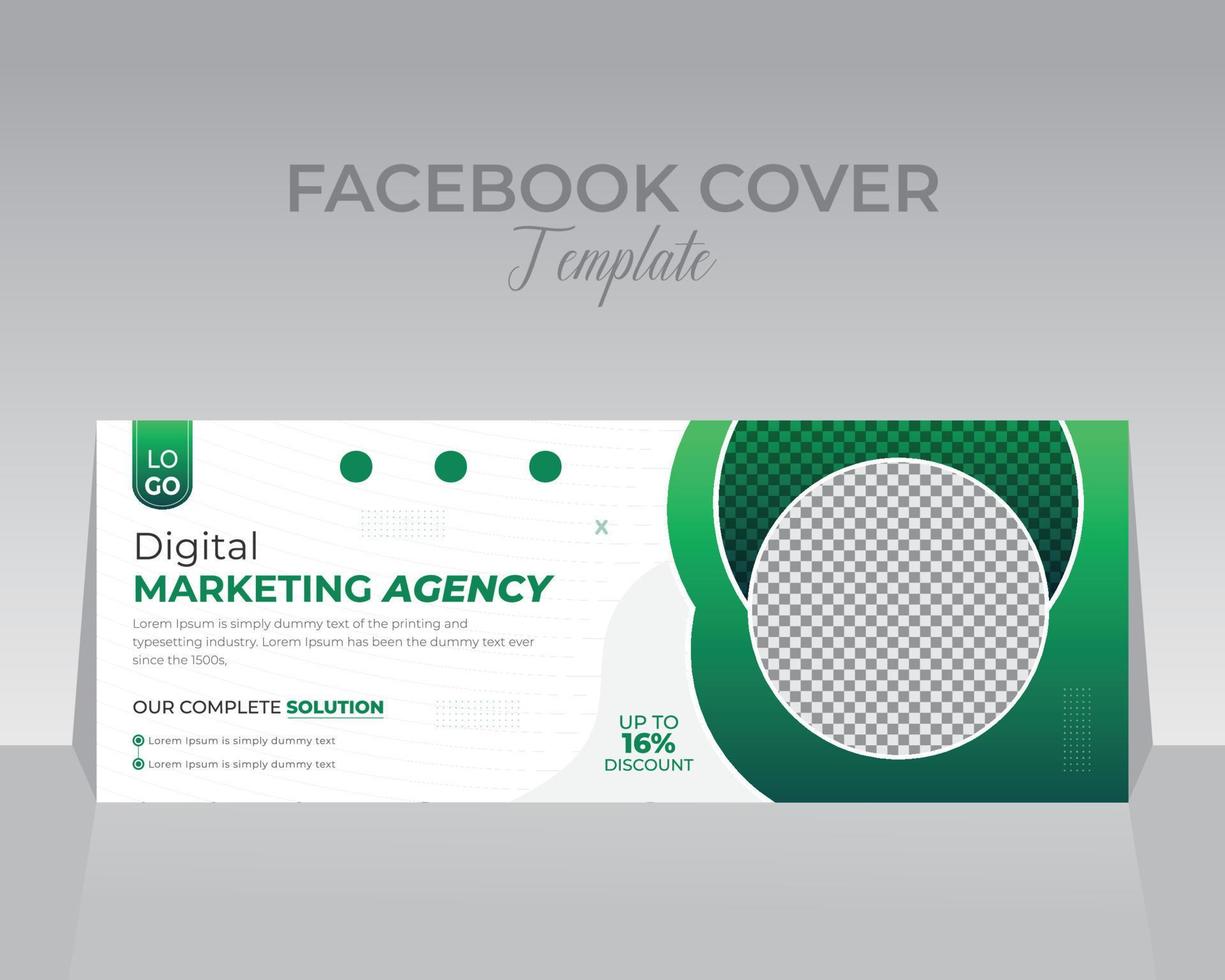 Creative Corporate Social Media Design Cover Template vector