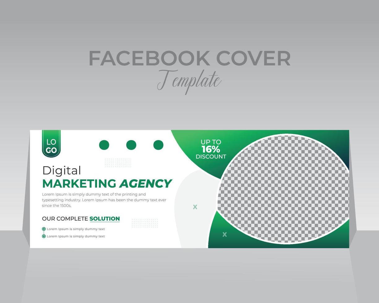 Creative Corporate Social Media Design Cover Template vector