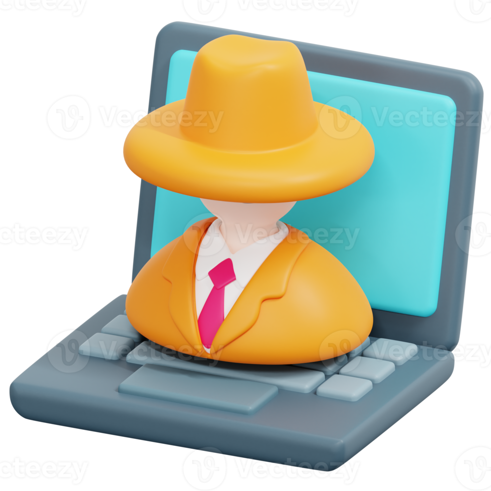 Spyware 3d machen Symbol Illustration png