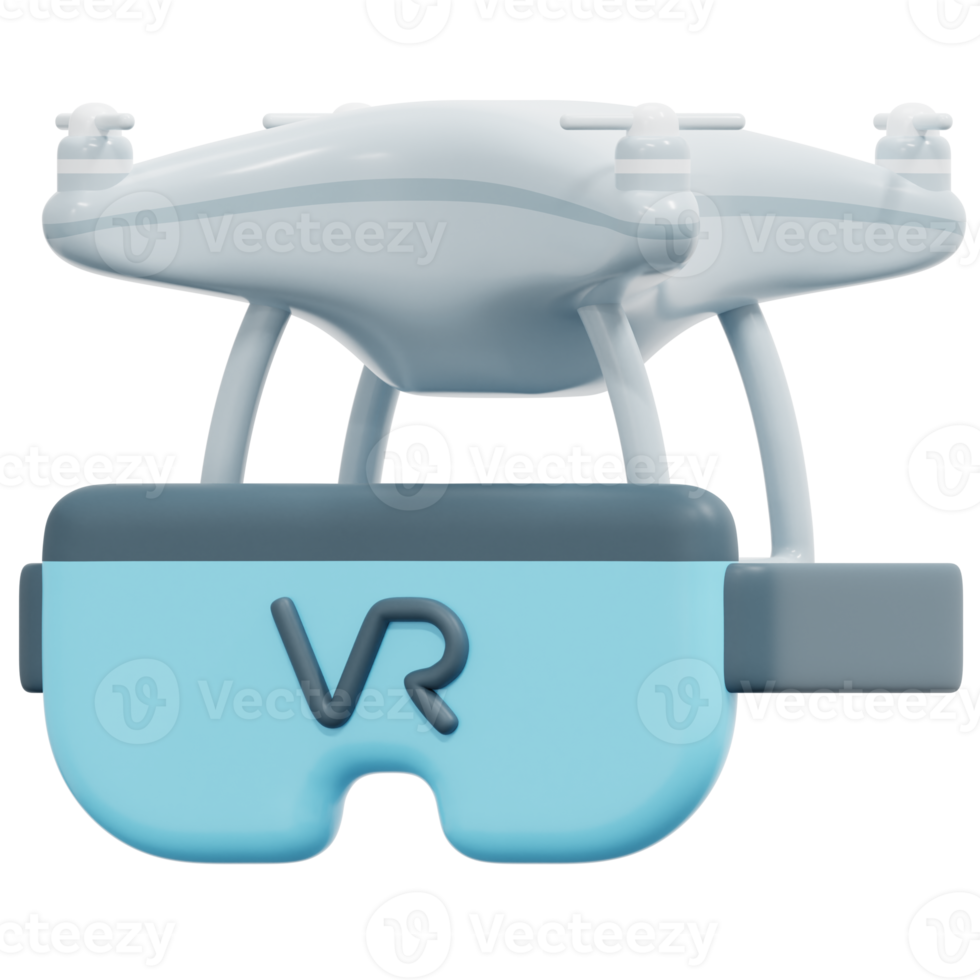 virtual reality 3d render icon illustration png