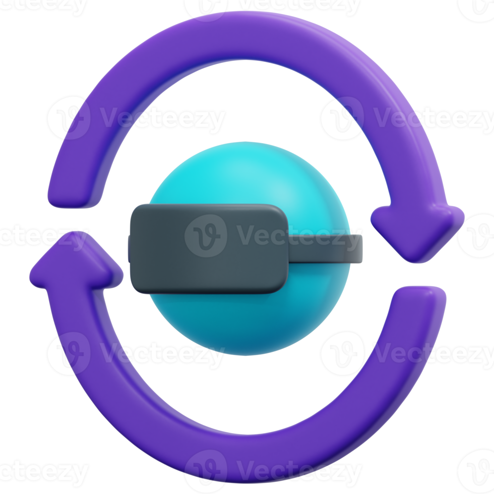 vr 3d render icon illustration png