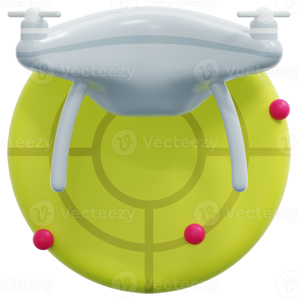 radar 3d render icon illustration png