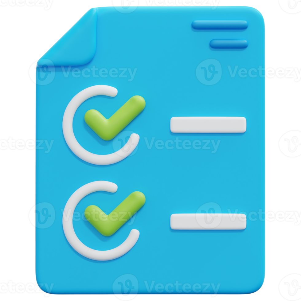 key activities 3d render icon illustration png