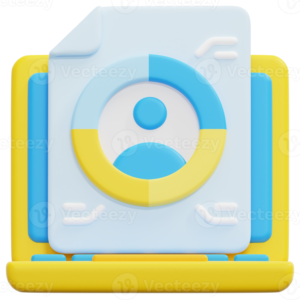 analytics 3d render icon illustration png