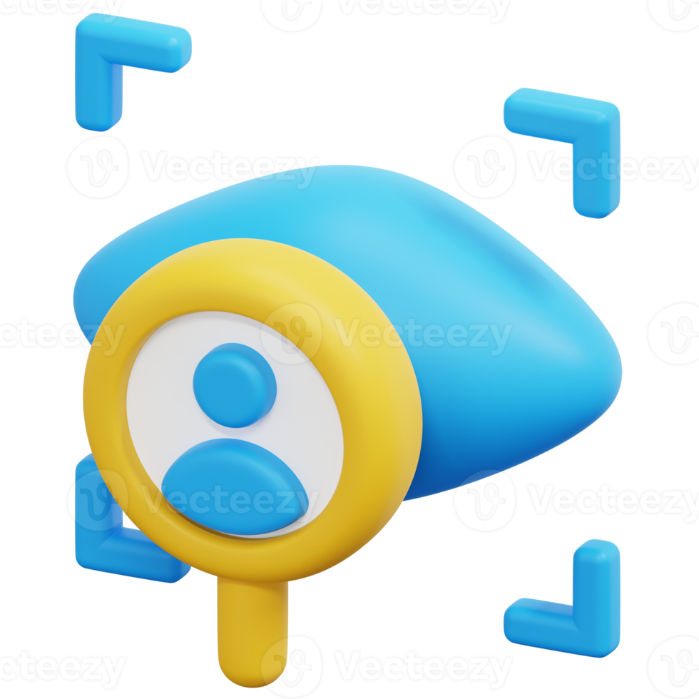 observation 3d render icon illustration png