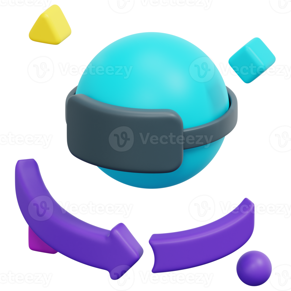 vr 3d render icon illustration png