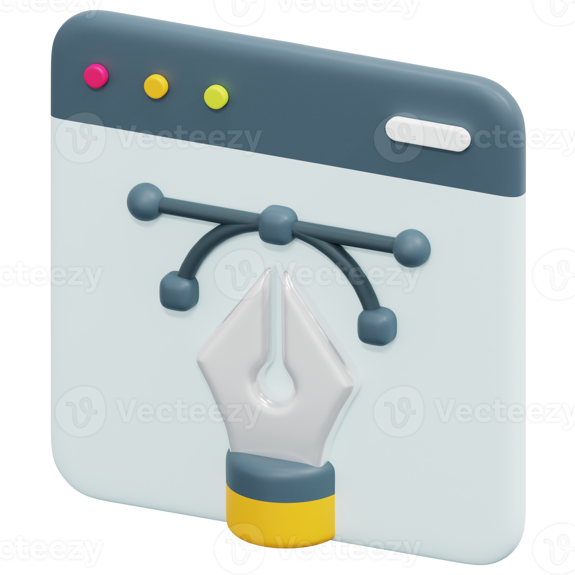 design 3d render icon illustration 21615266 PNG