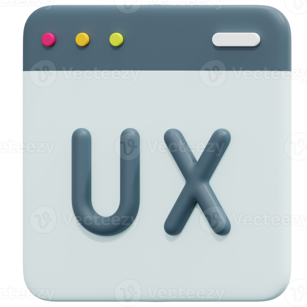 ux ontwerp 3d geven icoon illustratie png