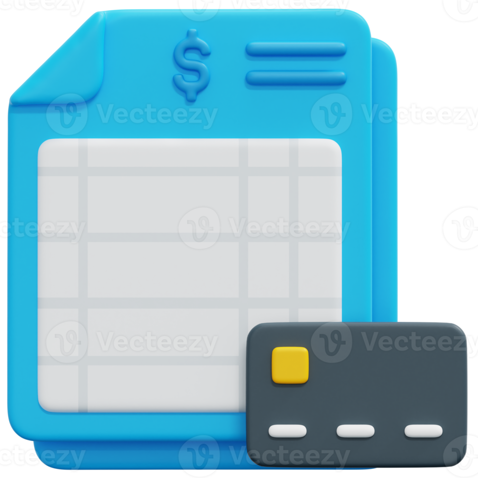 expenses 3d render icon illustration png