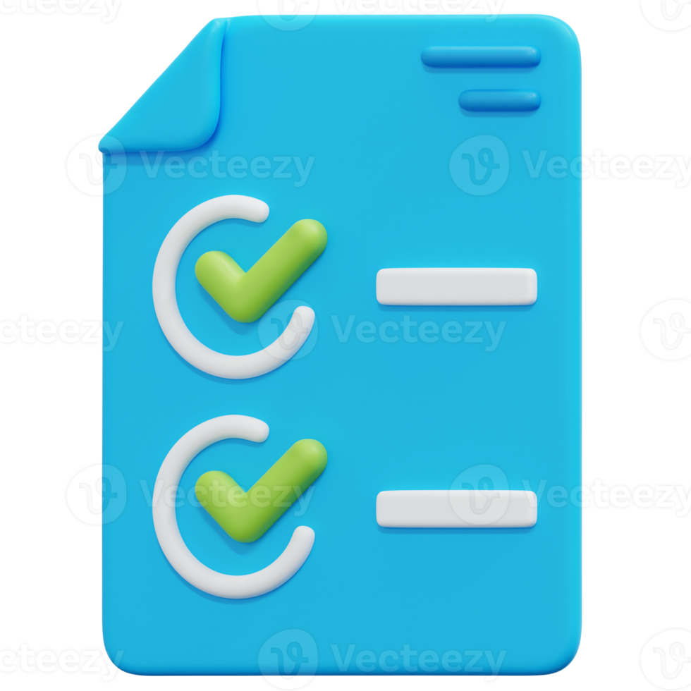 key activities 3d render icon illustration png