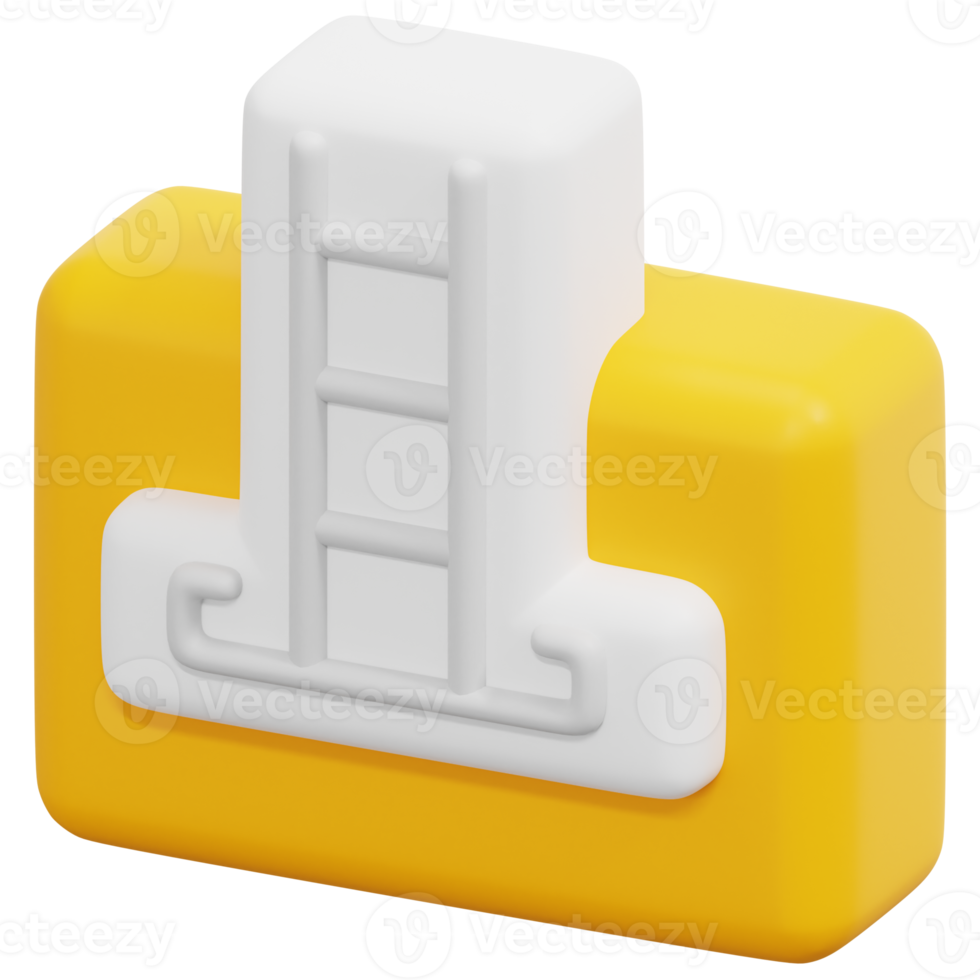 foundation 3d render icon illustration png