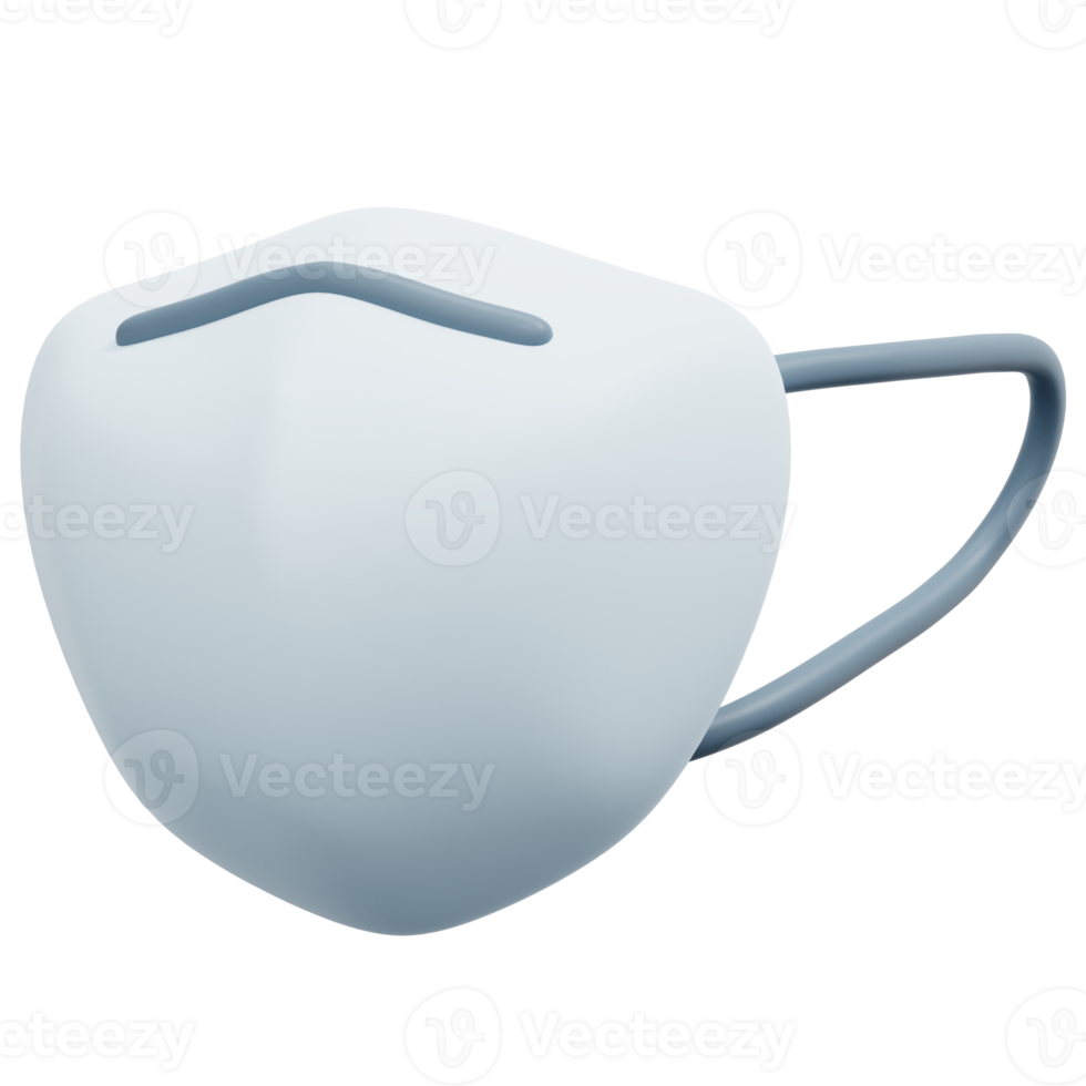 respirator mask 3d render icon illustration png