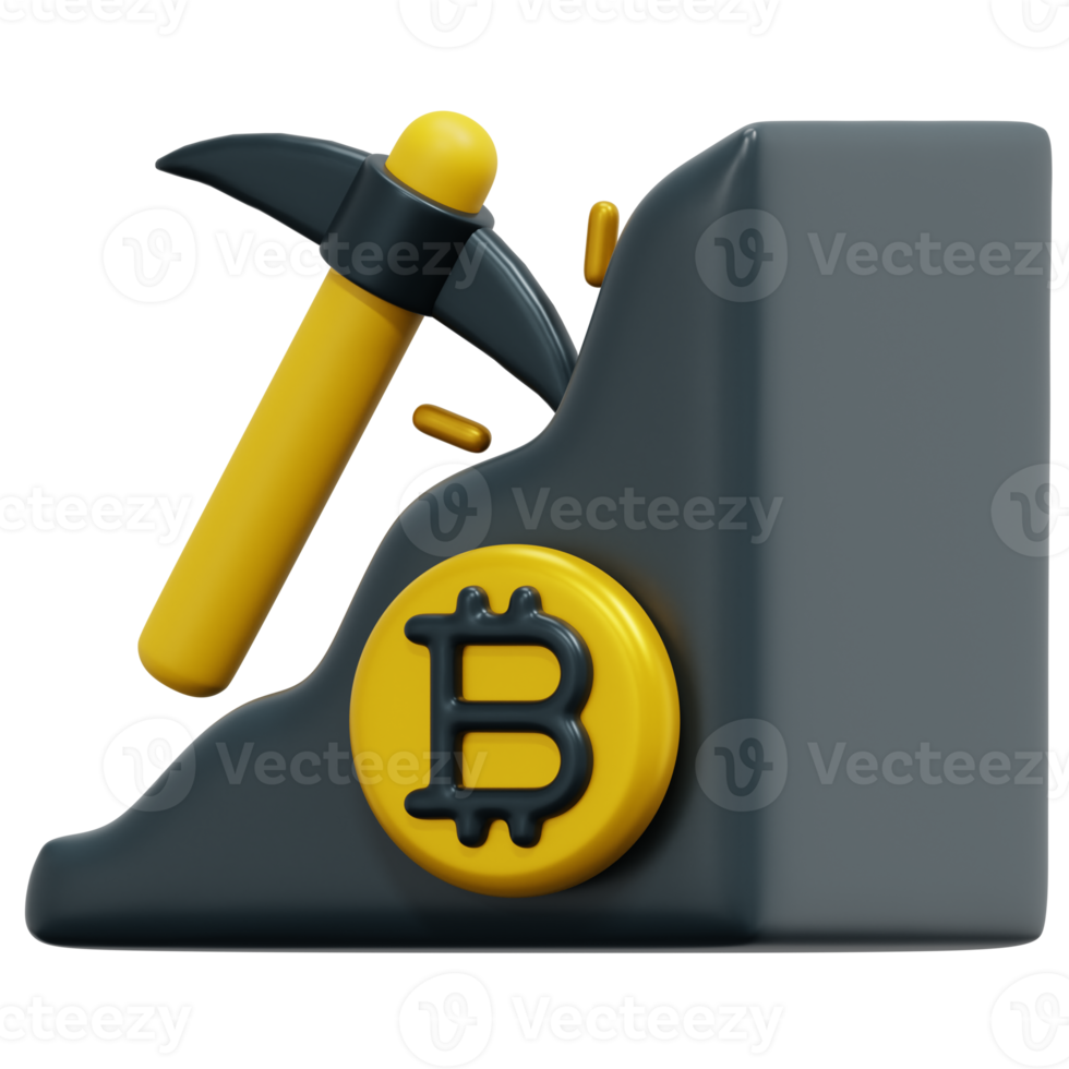 mining 3d render icon illustration png