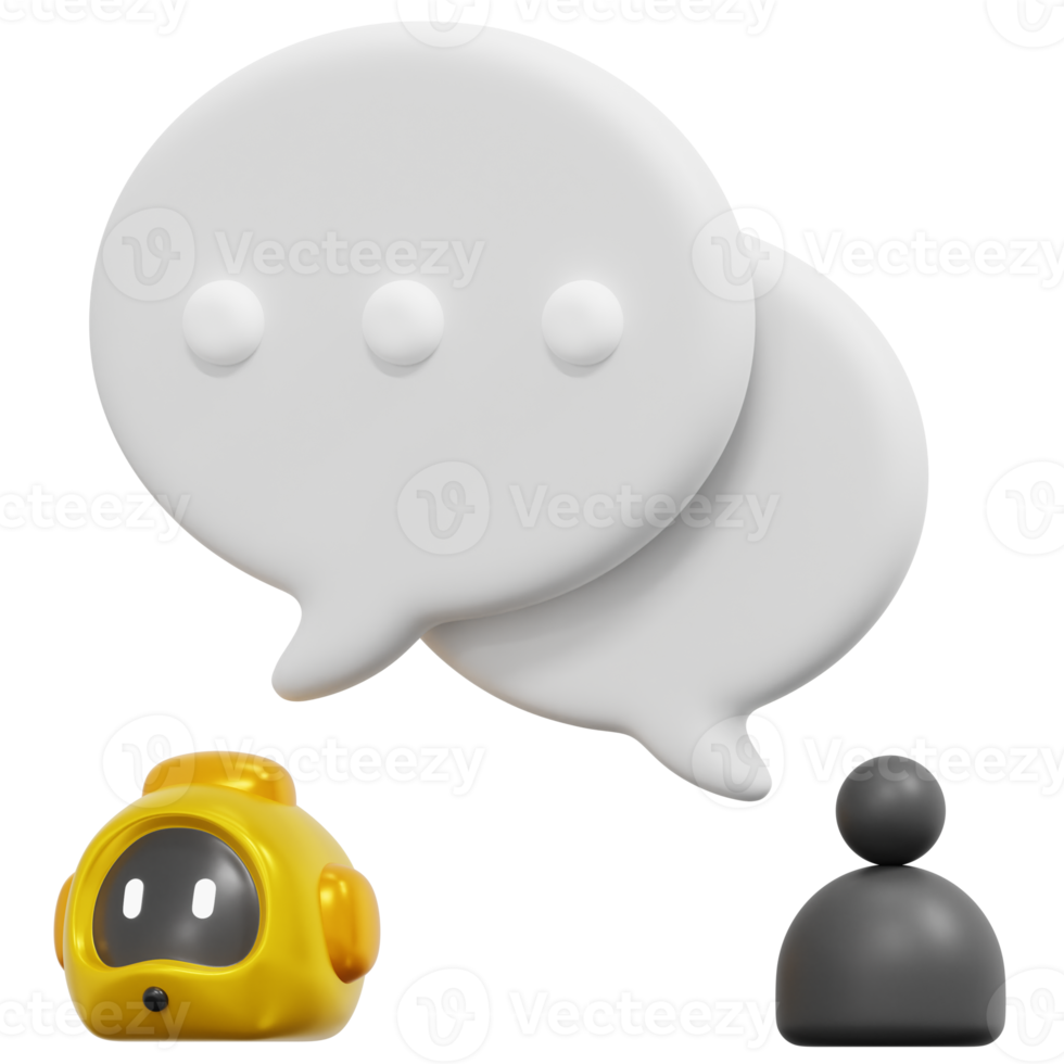 conversation 3d render icon illustration png