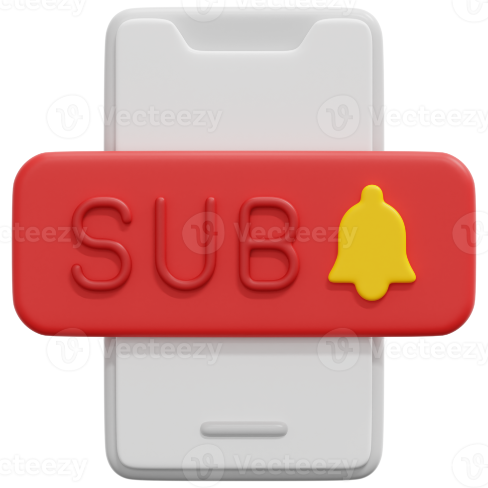 subscription 3d render icon illustration png