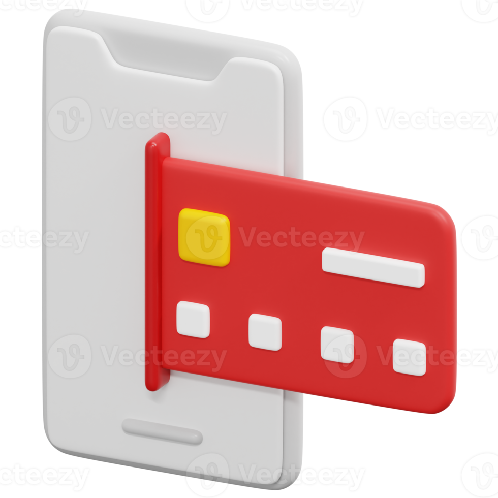 online payment 3d render icon illustration png