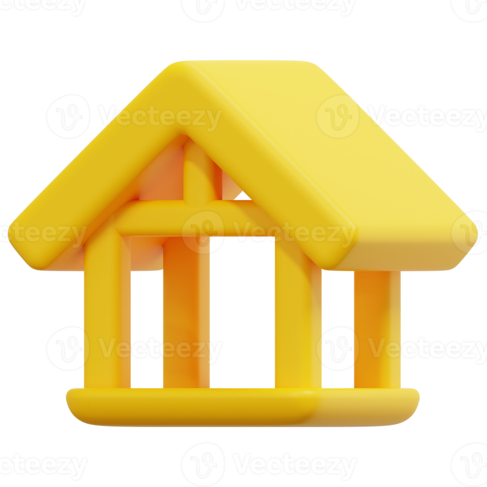 structure 3d render icon illustration png