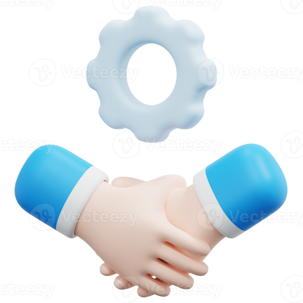 teamwork 3d render icon illustration png