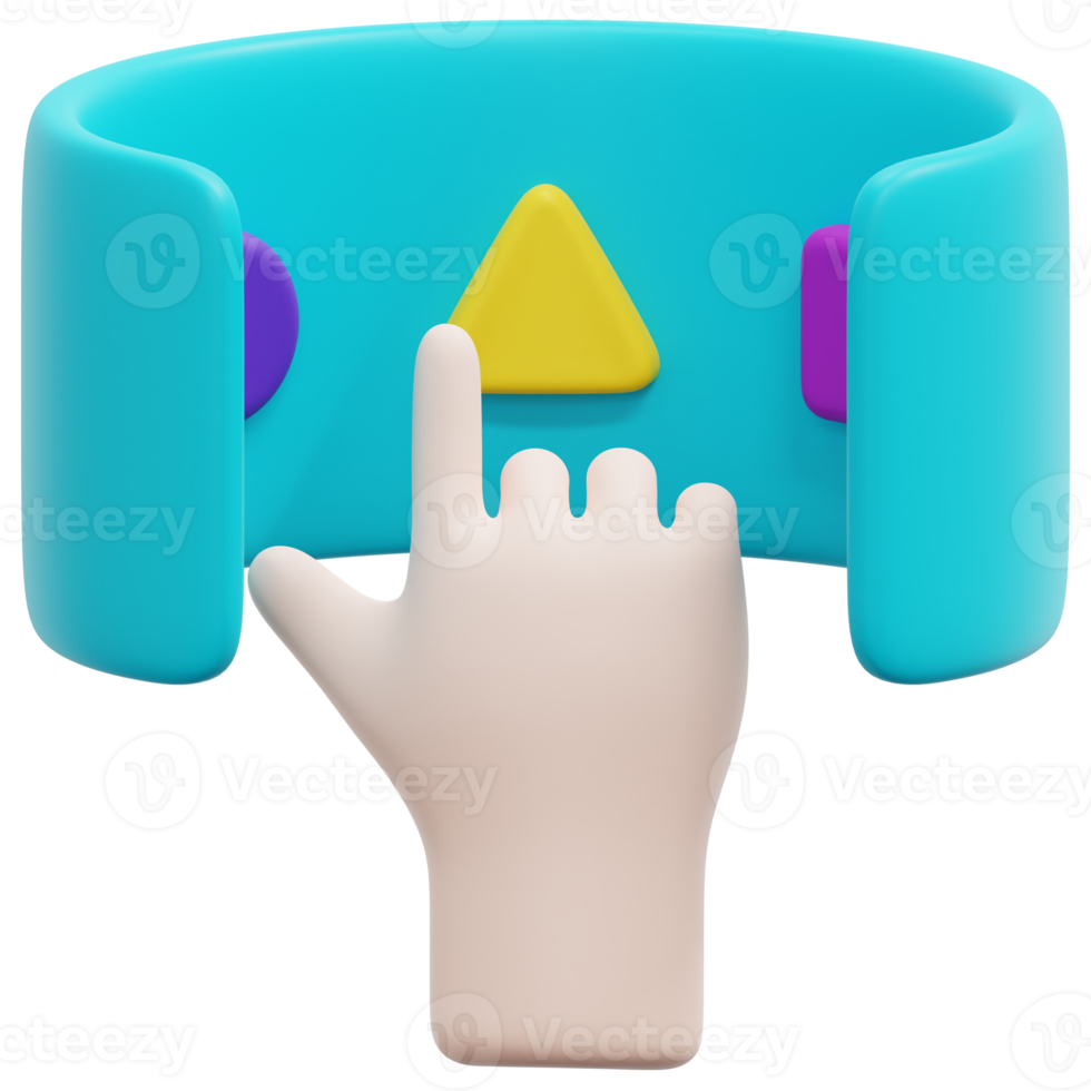 interaction 3d render icon illustration png
