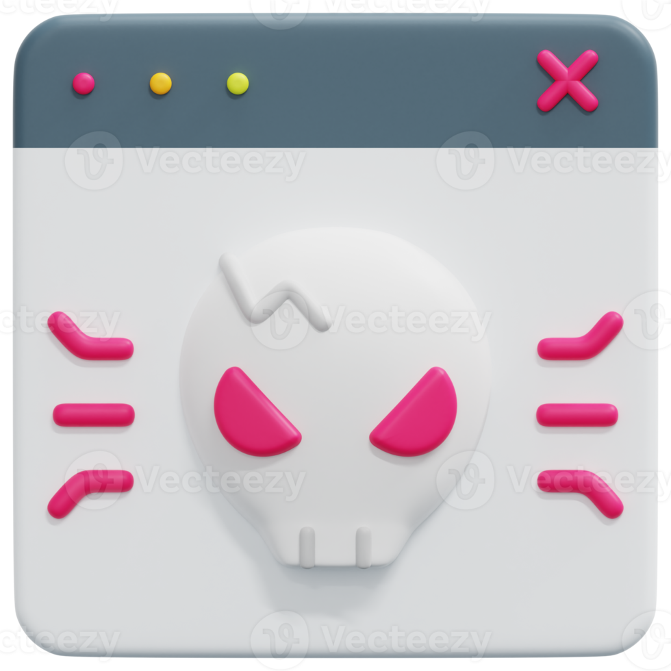 Malware 3d machen Symbol Illustration png