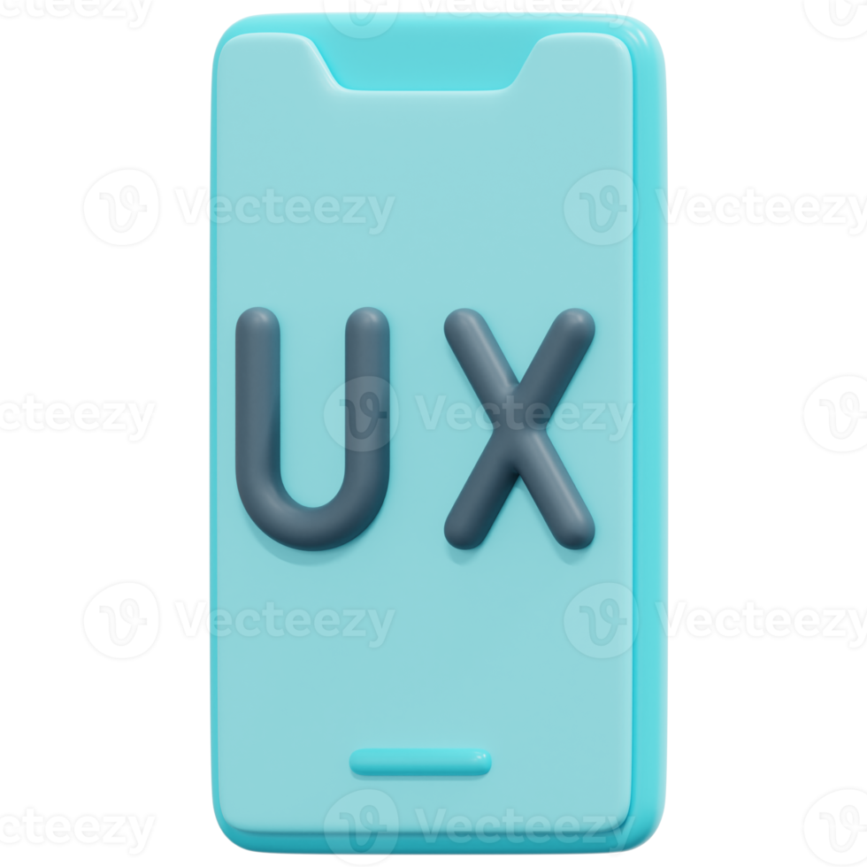 UX 3d rendere icona illustrazione png