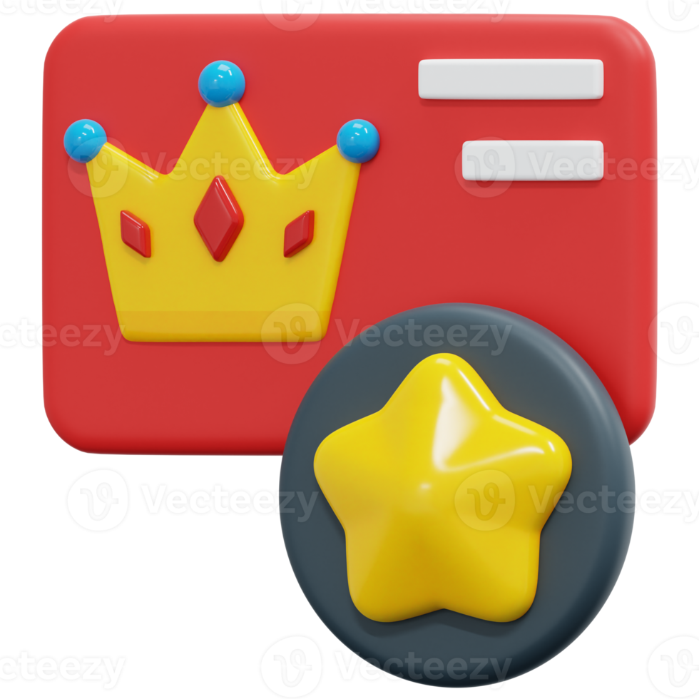 loyaliteit kaart 3d geven icoon illustratie png