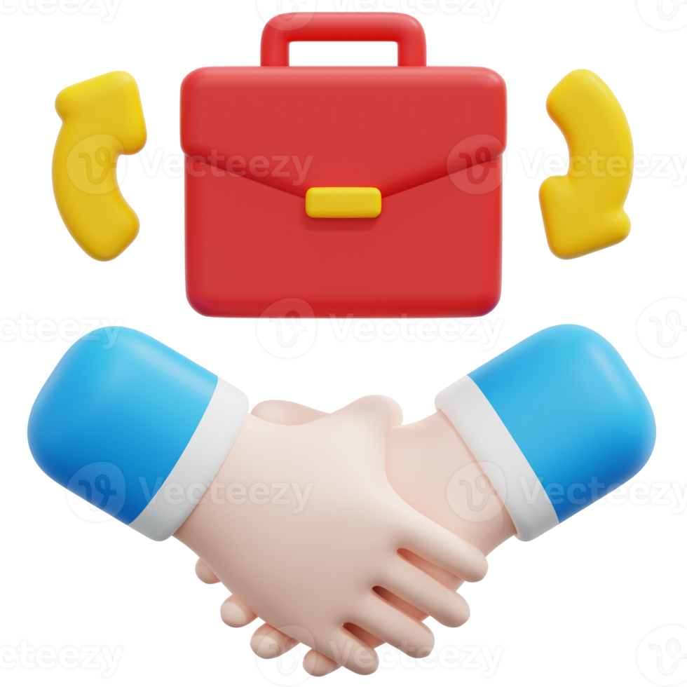 partnership 3d render icon illustration png